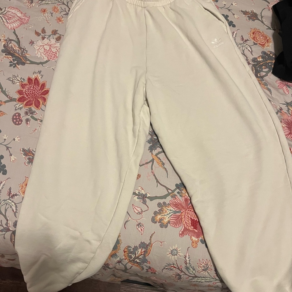 Adidas Cream Joggers Women’s